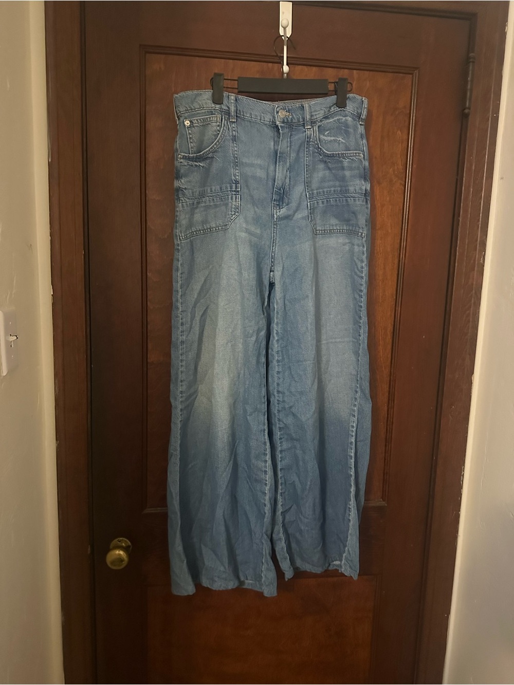 Anthropologie Pilcro The Jane High-Rise wide-Leg Jeans 30 Tall - Picture 2 of 7